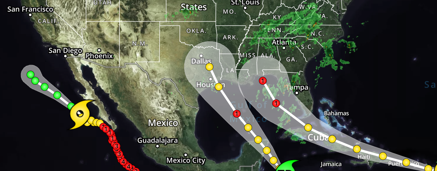 Hurricane Map Tracking Chart Louisiana