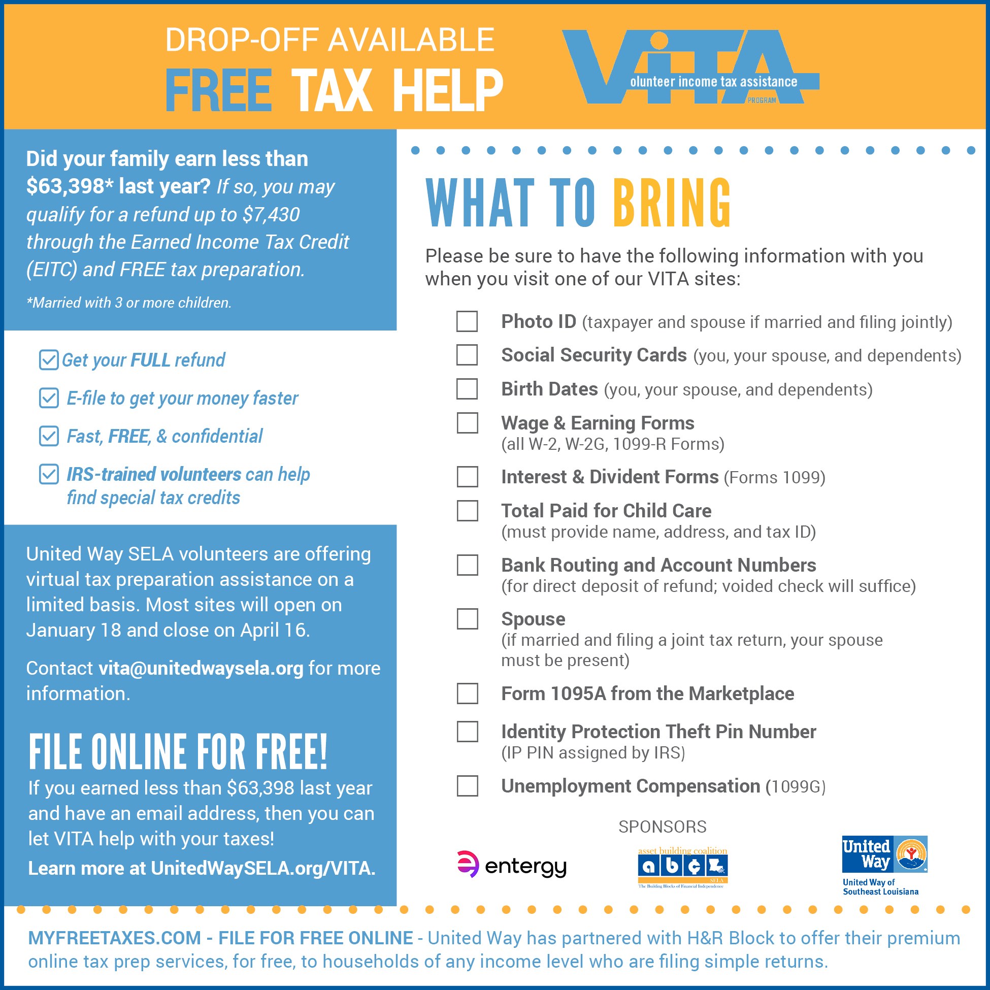 FREE HELP WITH YOUR TAXES Access Health Louisiana Free help with your taxes access health louisiana