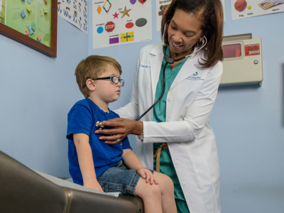 Access Health Louisiana doctor with child patient